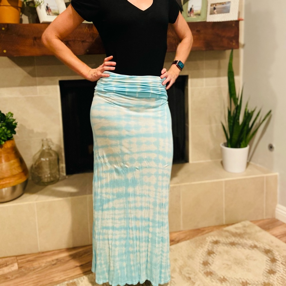 Billabong Tie Dye- Roll top maxi skirt